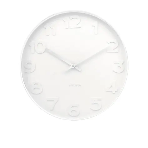 Karlsson Mr White Wall Clock 38cm Image 1