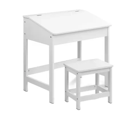 Keezi Kids Table and Chair 2pc Set White Image 1