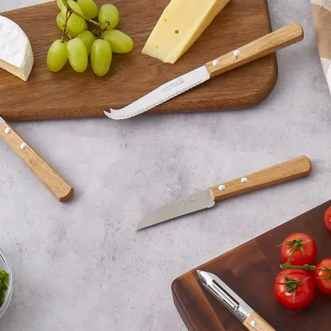 Laguiole by Andre Verdier Prepa Culi Cheese Knife with Oak Handle Image 2